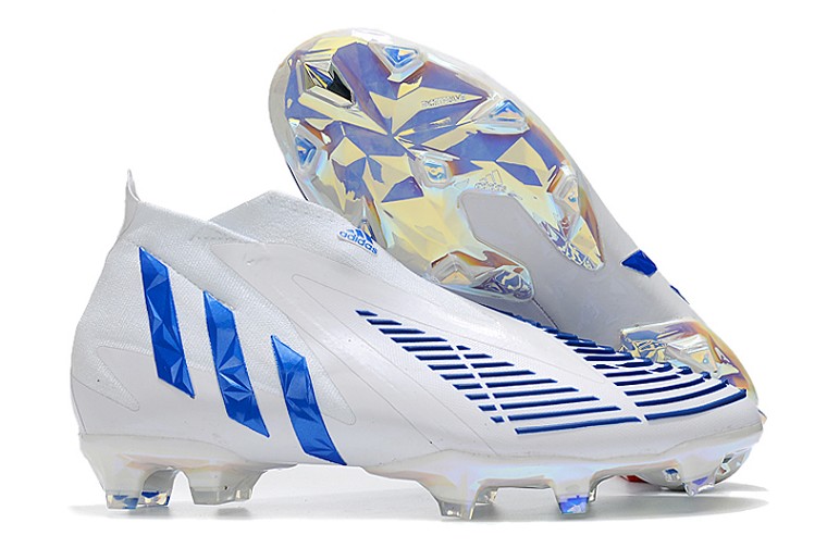 Adidas Predator Edge+ FG - blanc bleu